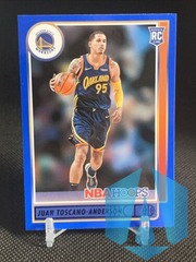 2021-22 NBA Hoops Juan Toscano-Anderson Rookie Blue Parallel Warriors